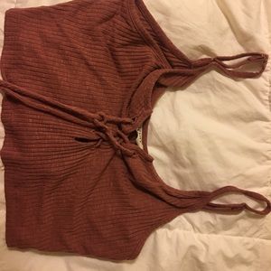 Audrey 3+1 pink crop top